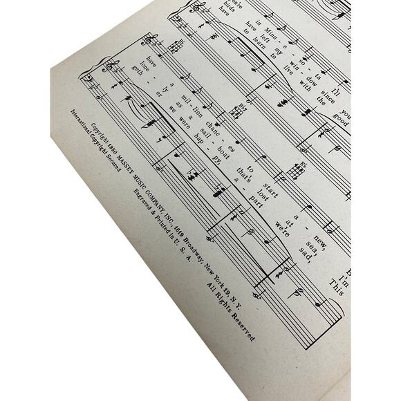 My Heart Cries For You Sheet Music 1950 Carl Sigman Percy Faith Dinah Shore - Picture 4 of 5